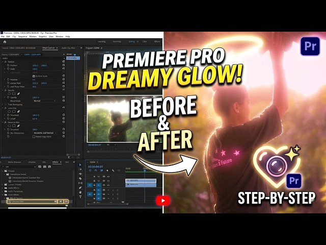 Glow Effect in Premiere Pro ✨  Dreamy Look Tutorial in Hindi  Easy Cinematic Effect #gloweffect
