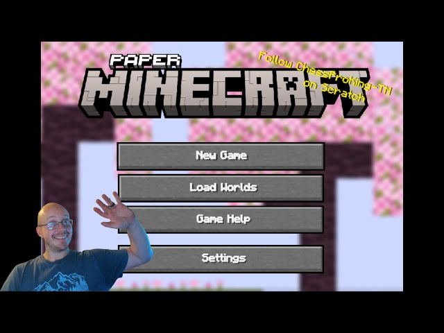 Minecraft in a 2D World! Paper Minecraft by ChessProKing PART 1