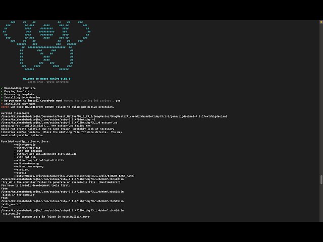 Create React Native Project || Issue Resolved