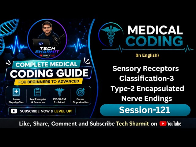 Encapsulated Nerve Endings | Medical Anatomy | Medical coding course (Ep-121)