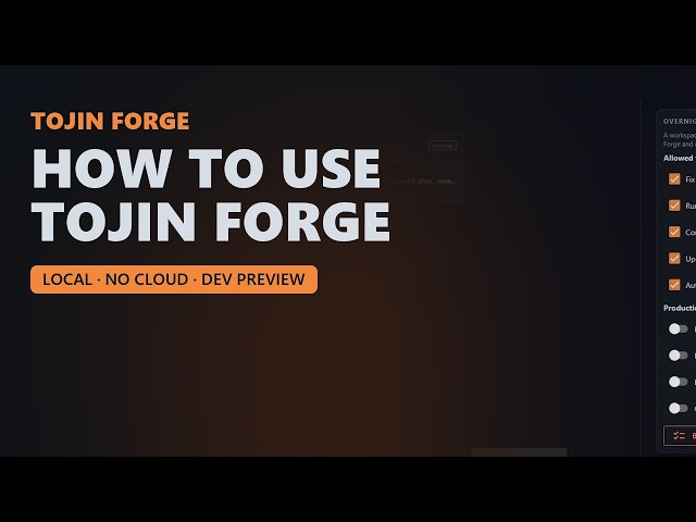 How to Use Tojin Forge: a Local Autonomous Coding Agent in 8 Steps