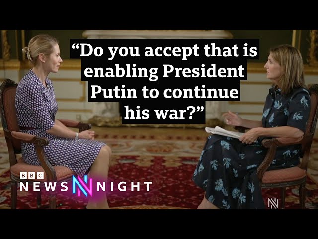 EU policy chief challenged on support for Ukraine and continued use of Russian gas