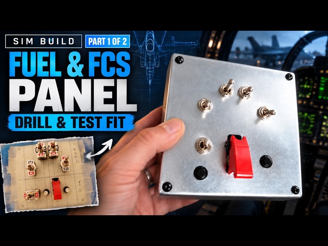 Building an F/A-18 Fuel & FCS Panel | DCS Sim Build – Part 1 of 2