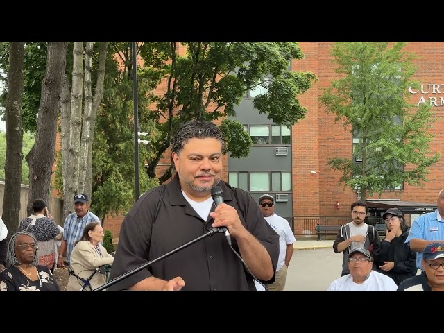 Curtis Arms tenants announce union formation on Aug. 17, 2026 in Providence