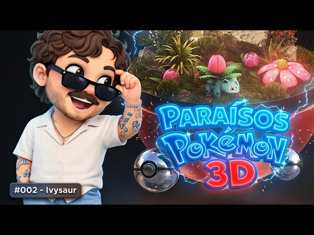 Paraísos Pokémon 3D #002: Ivysaur – Animação de Câmera e Cenário (Cinema 4D + Redshift)
