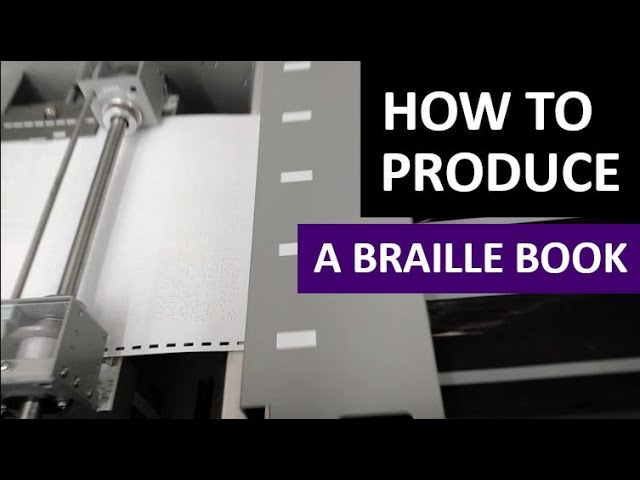 How to Produce a Braille Book