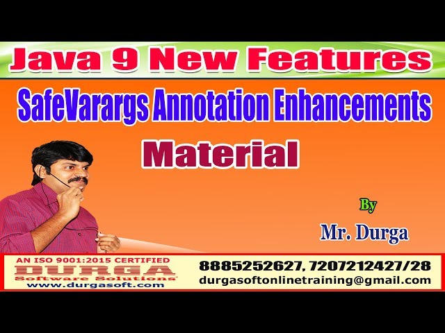 Download Java 9 New Features: SafeVarargs Annotation Enhancements Material