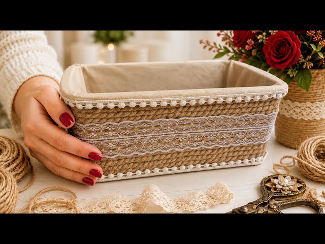 The Ugliest Plastic Basket Ever😱Wait Until You See This Stunning Transformation! ♻️