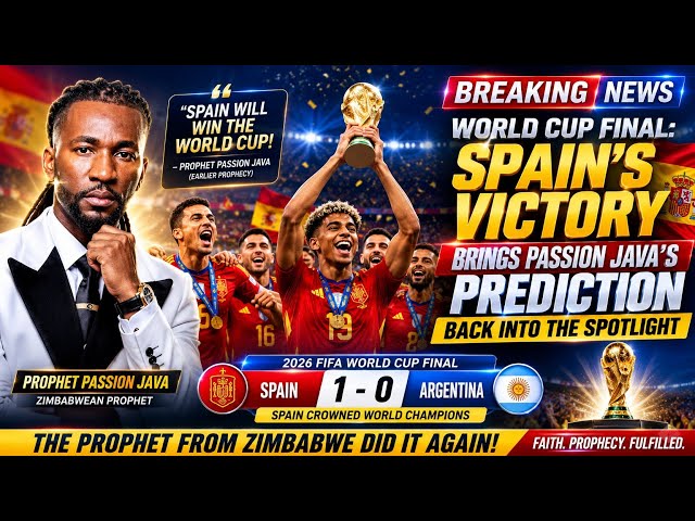 World Cup Final: Spain's Victory Brings Passion Java's Prediction Back Into the Spotlight �
