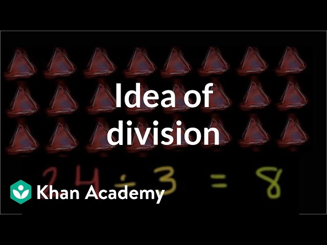 The idea of division | Multiplication and division | Arithmetic | Khan Academy