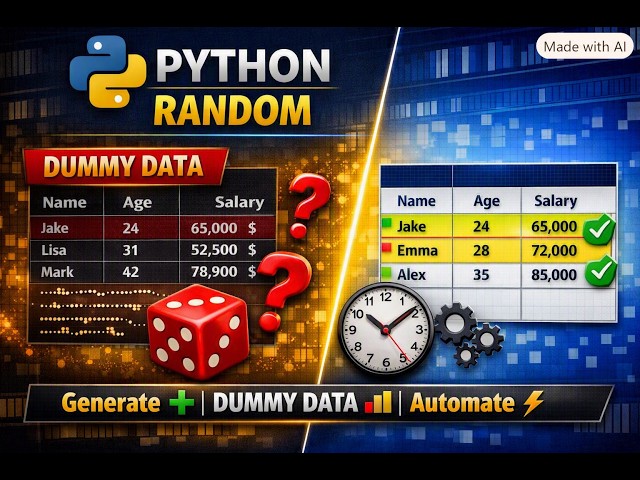 “Python Random Module | Generate Dummy Data for Projects 🚀”