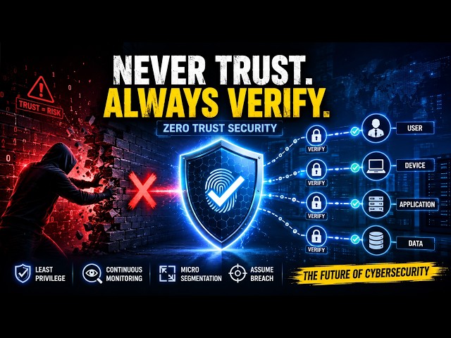 Zero Trust Security Explained: Never Trust, Always Verify | Cybersecurity Roadmap EP12