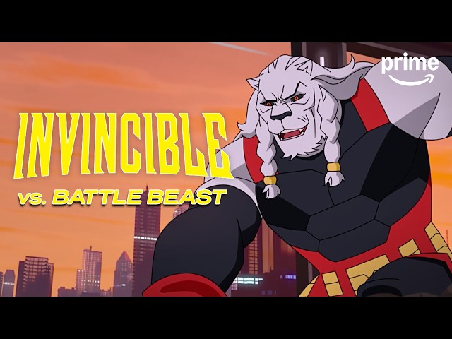 Battle Beast vs. Guardians of the Globe | Invincible Season 1 | Clip | Prime Video