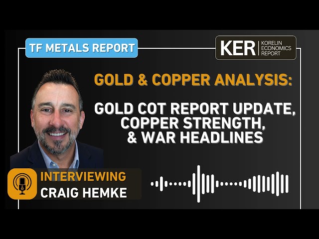 Craig Hemke - Gold CoT Report Update, Copper Strength, & War Headlines