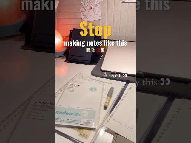 The Cornell Note-Taking System That Makes Studying 10x Easier 🤯📚 #study #notes #motivation #topper
