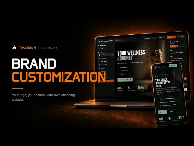 Brand Customization in Trainera - Your Logo, Your Colors, Your Own Website