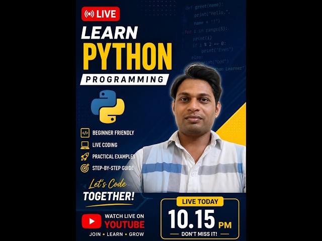 Python Basics: Live Tutorial for Absolute Beginners