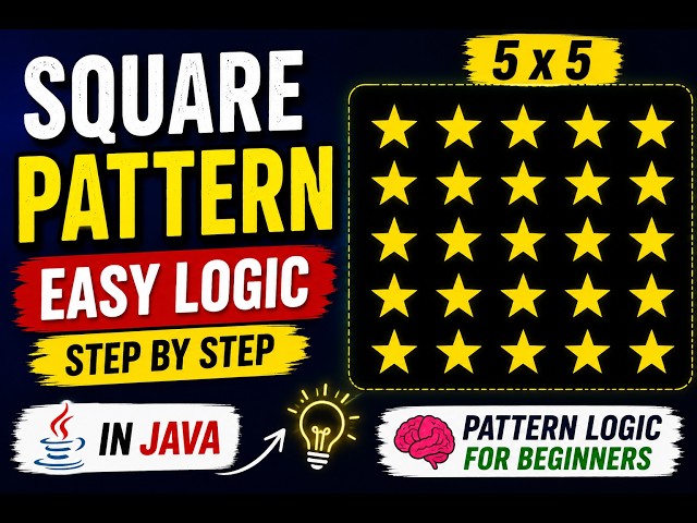 Square Star Pattern in Java
