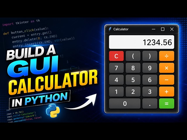 Building a GUI mode calculator in python