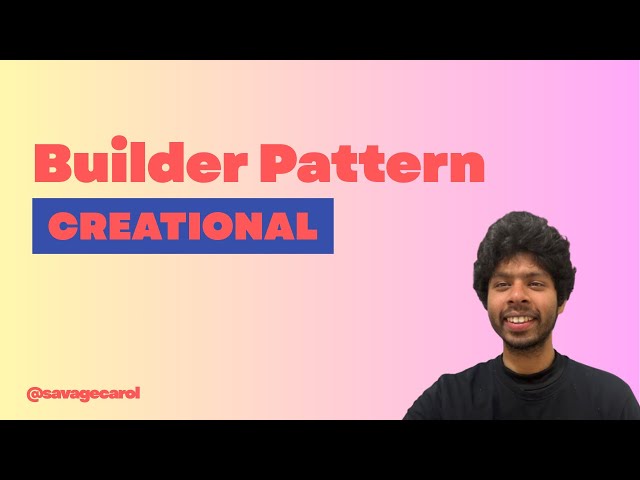 Builder Pattern in Java | Step-by-Step Construction | Creational