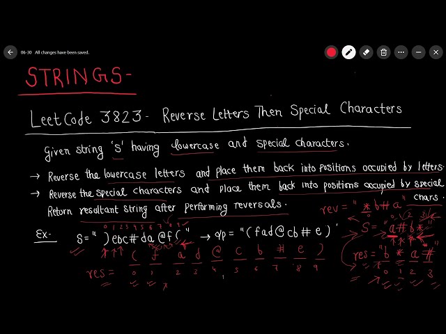 LeetCode 3823 - Reverse Letters Then Special Characters in a String | Strings | DSA