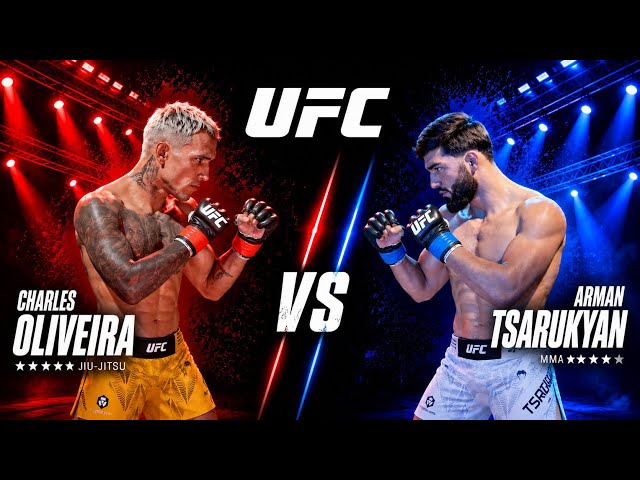 Charles Oliveira vs Arman Tsarukyan (HUD ON) CPU V CPU | UFC 6 Legendary Simulation Gameplay