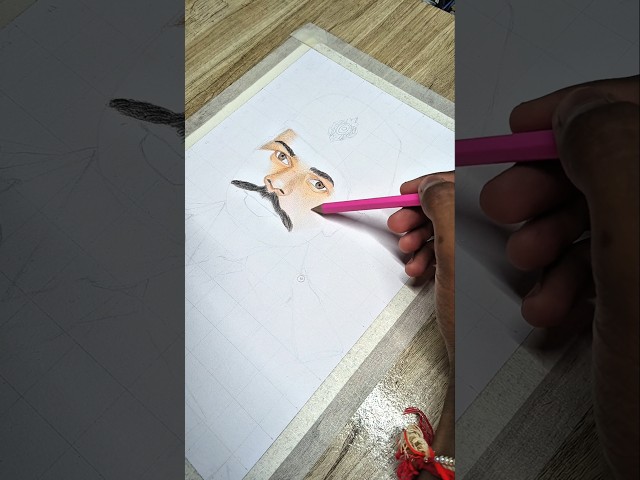 REALISTIC PORTRAIT DRAWING — PART 2 #shorts #portrait #art #colorpencil