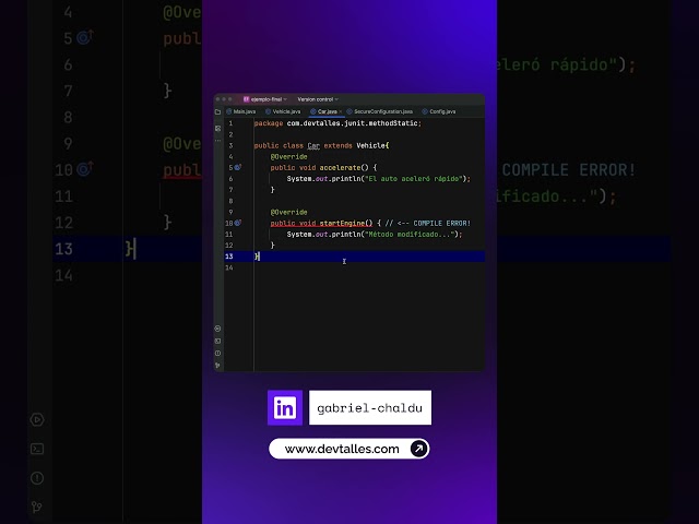 Why use final in Java?