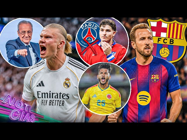 Haaland to Real Madrid? Florentino responds | Julián says NO to PSG | Kane: Barça's plan B | Colo...