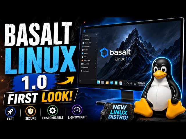 First Look at Basalt Linux 1.0 🚀 A New Linux Distro Worth Trying in 2026?