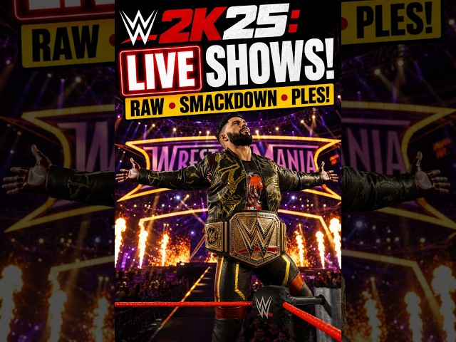 🔴 WWE 2K25 LIVE | WWE Universe Mode Chaos 😱 #wwe #verticallive #wwe2k25