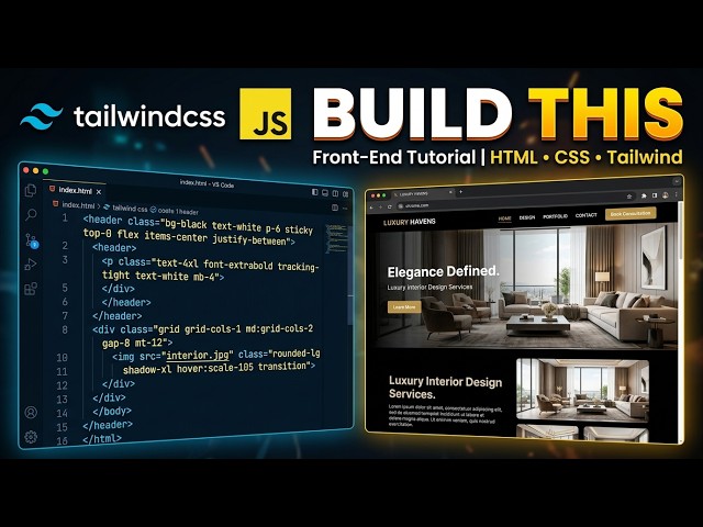 I Built a Client-Ready Website in HTML, JS & Tailwind (Step-by-Step) 🚀