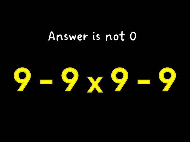 Most People Mess Up this Simple Math Problem 