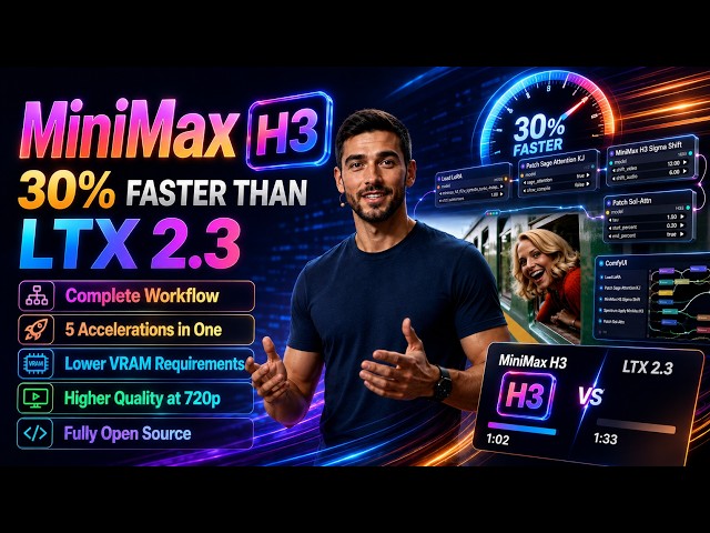 How to Make MiniMax H3 30% Faster Than LTX 2.3!