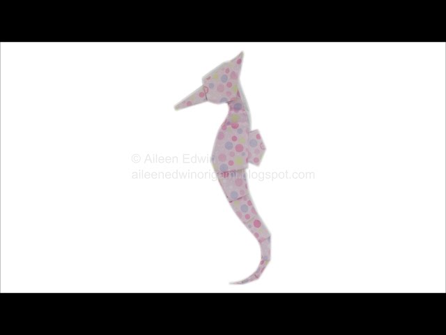 Origami Sea Horse (Aileen Edwin) Video Tutorial *HD*