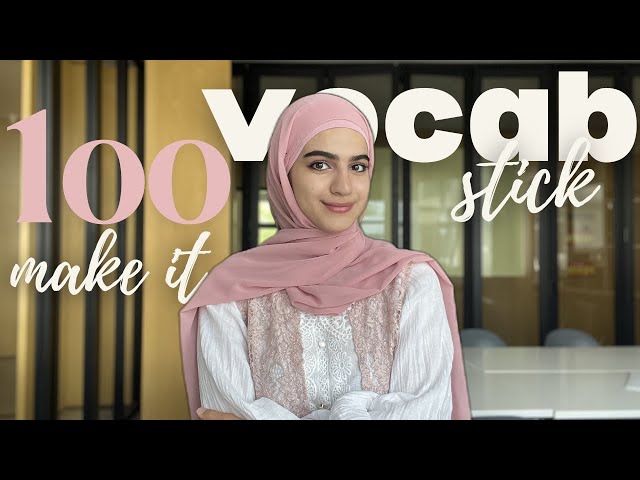 How I learn 100 new vocab a day! The vocab learning secret