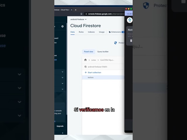 Verificando la funcionalidad de Cloud Firestore
