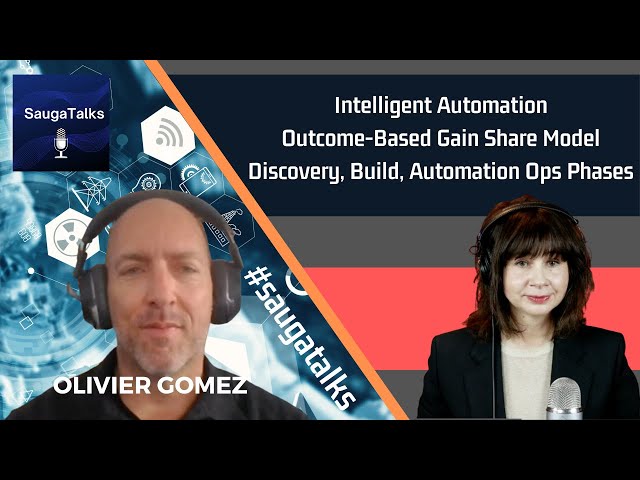 Intelligent Automation Outcome-Based and Gain Share Model, Discovery, Build, Automation Ops Phases