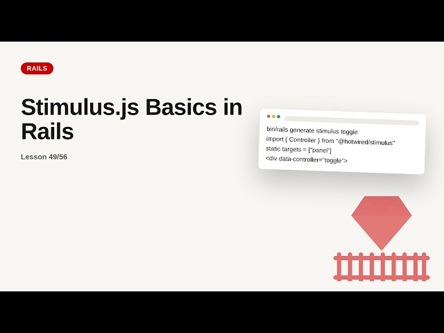 Ruby on Rails - Web development basic Series: Stimulus.js Basics in Rails
