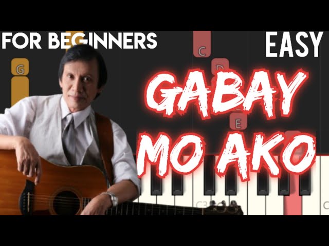 GABAY MO AKO - REY VALERA | SLOW & EASY PIANO TUTORIAL