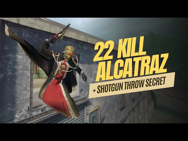 22 kill Alcatraz full Gameplay + shotgun Throw secret