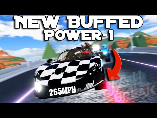 Grinding with the NEW BUFFED POWER-1 in Roblox Jailbreak Season 28