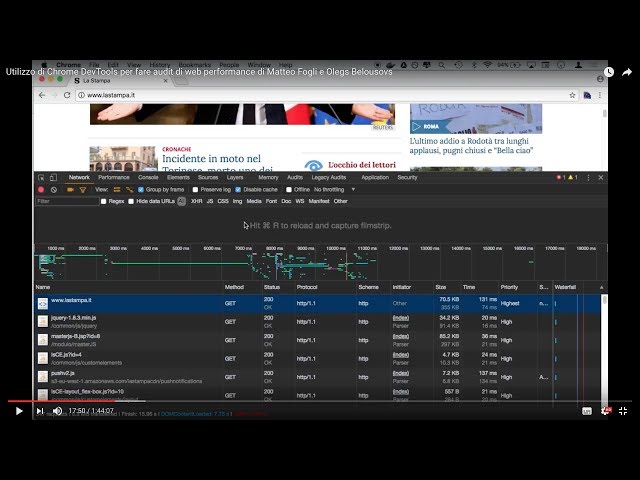 Utilizzo di Chrome DevTools per fare audit di web performance di Matteo Fogli e Olegs Belousovs