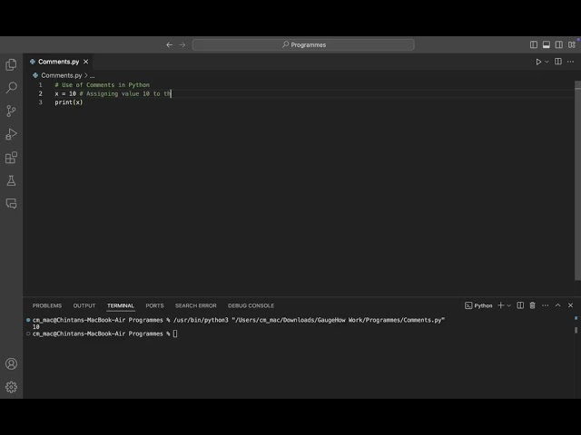 Python Comments Explained: Single & Multi-Line Comments | Lec 6