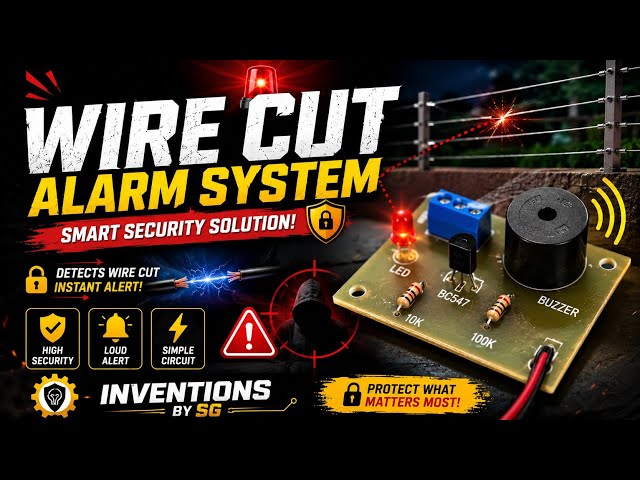 How to make Fire cut alarm 🚨 Best for security system 😱Easy to make #best #trending #students #viral