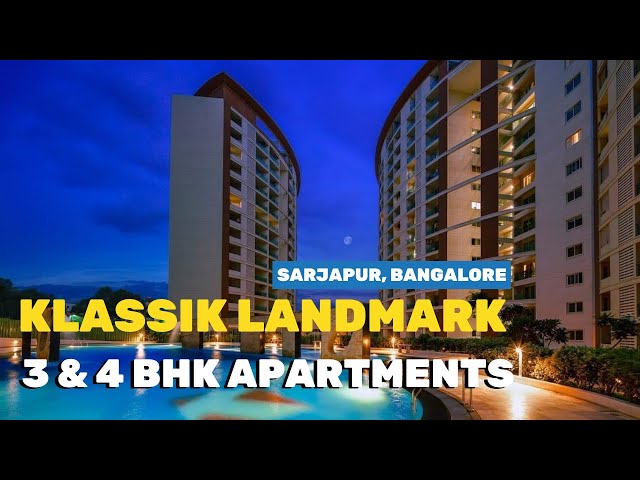 Klassik Landmark, 3bhk Ready Apartments in Sarjapur, Bangalore  | BricksandRoof 9901055002