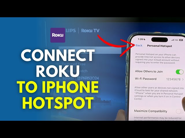 How To Connect Roku To iPhone Hotspot (Mobile Connection)