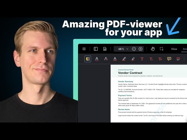 This PDF-Viewer For React / Next.js Can Do EVERYTHING (Edit, Redact, Annotate)!