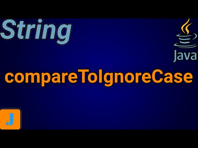 Java String compareToIgnoreCase