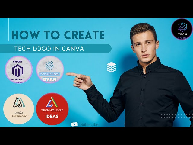 HOW TO CREATE A TECH CHANNEL LOGO IN CANVA 2022 | IN HINDI |